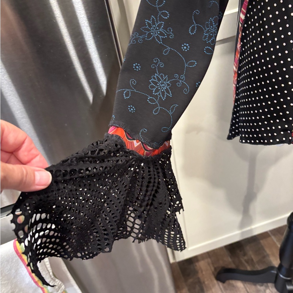 Hand Jive Women's Multicolor Patchwork Tunic Top - image 3